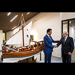 HE Dr Mutlaq Al-Qahtani, Ambassador of Qatar to the Kingdom of the Netherlands, and HE Judge Nawaf Salam, President of the Court